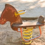 Playground rocking horse